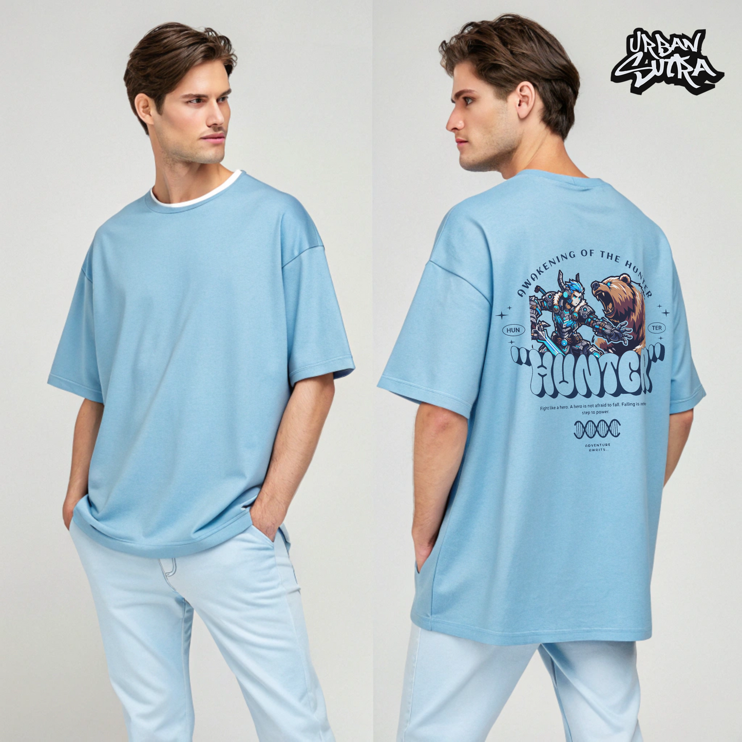 "Hunter Awakening" Men's Oversized Tee