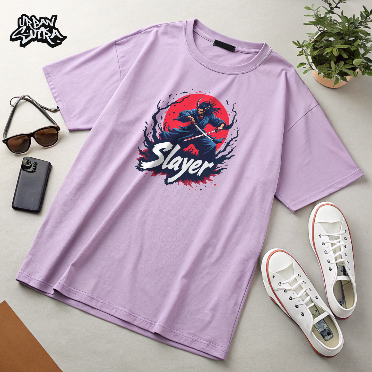 "Slayer Akuma" Men's Oversized Tee