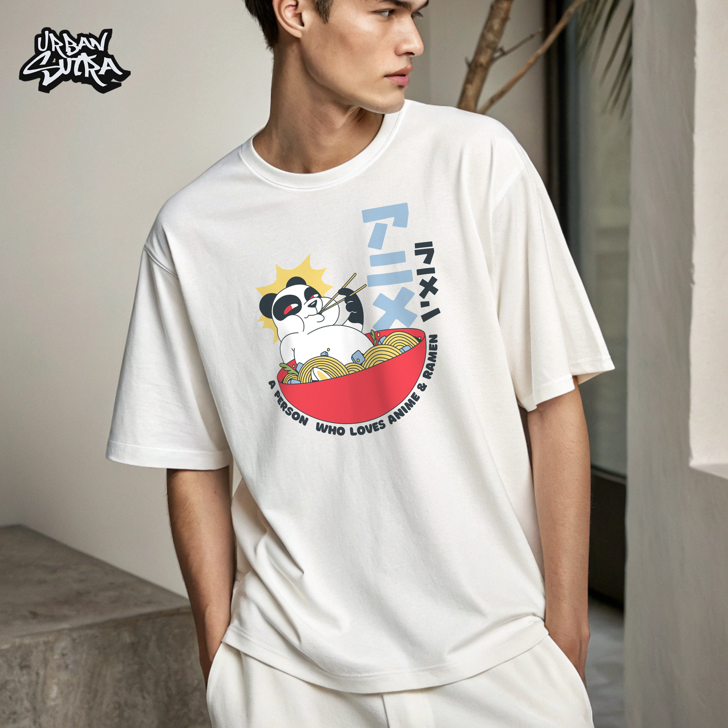 "Food Panda" Men's Oversized Tee