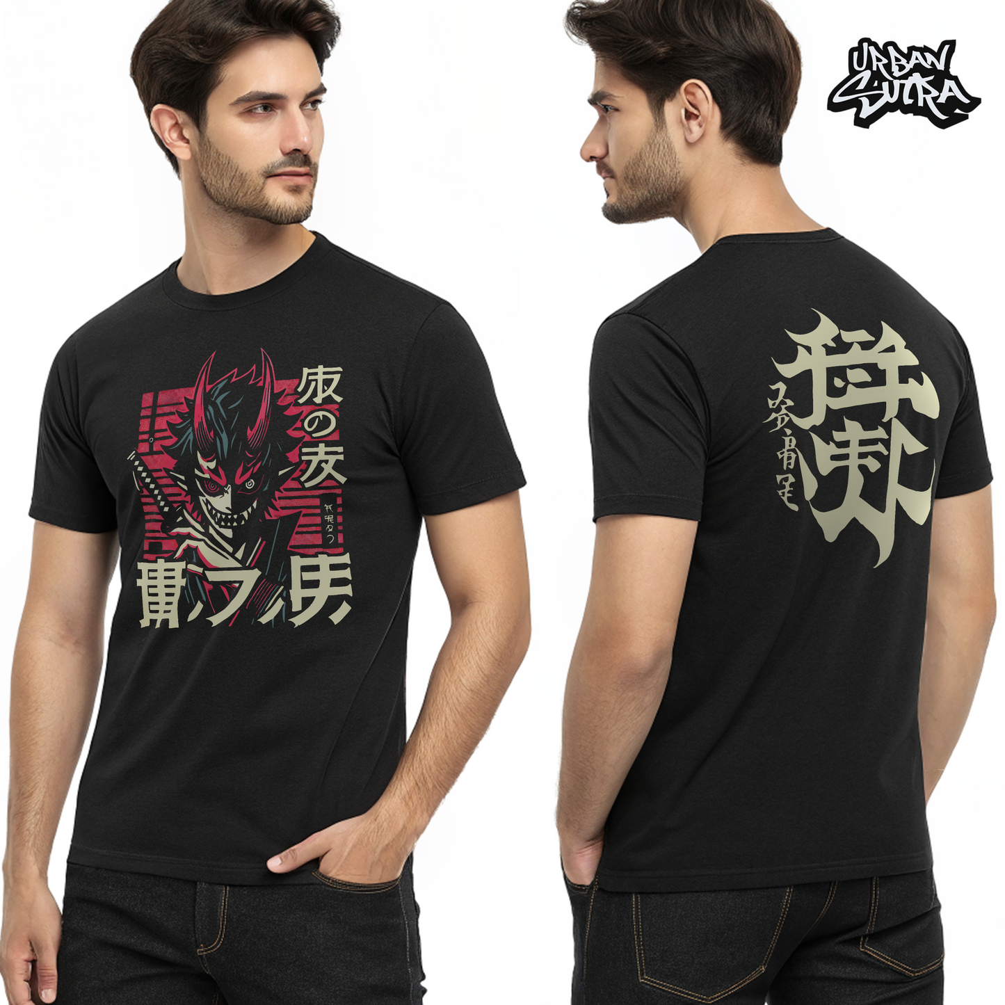 "Japanese Anime Demon" Men's Regular Fit Tee