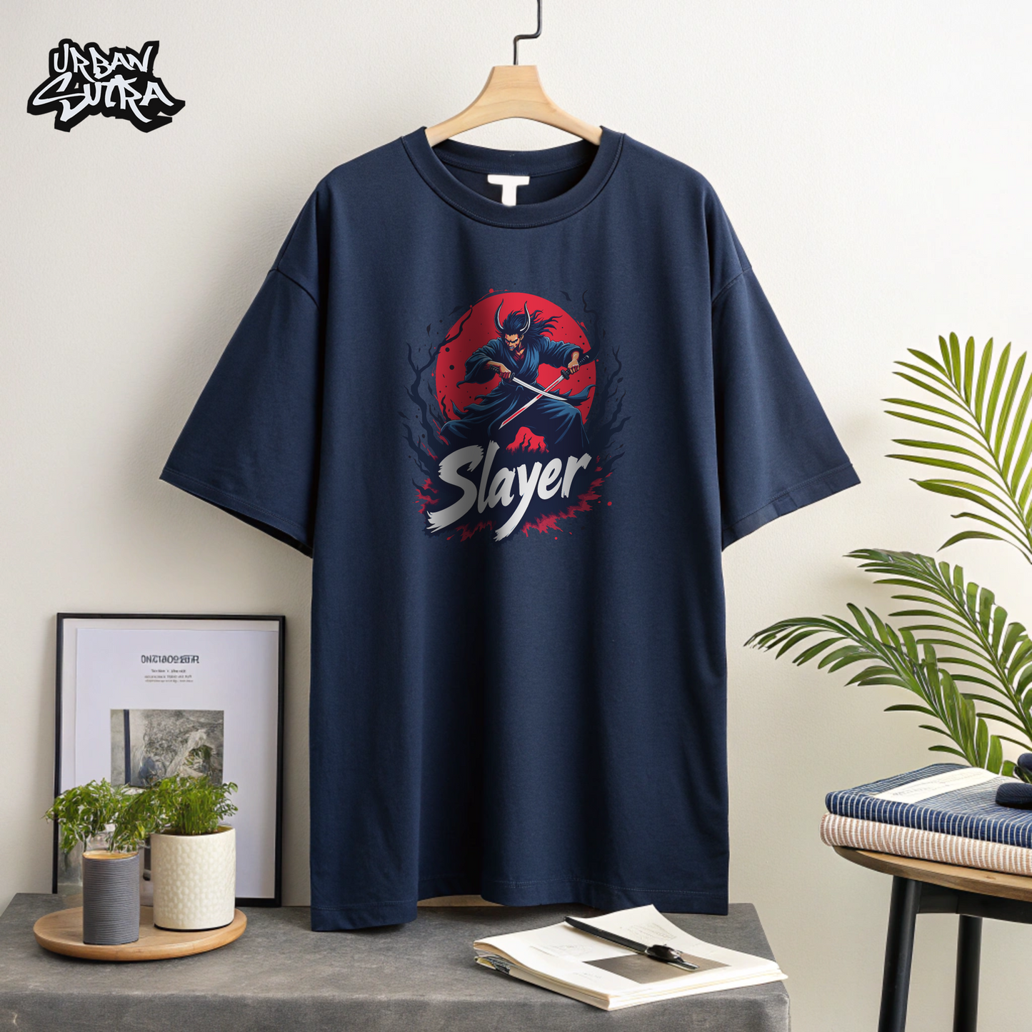 "Slayer Akuma" Men's Oversized Tee
