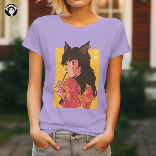 "Catgirl Pokki" Women's Regular Tee