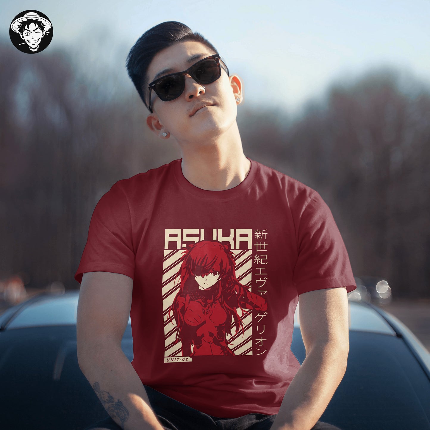 "Evangelion Asuka" Men's Regular Fit Tee