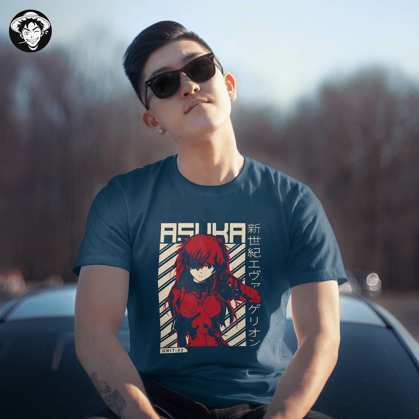 "Evangelion Asuka" Men's Regular Fit Tee