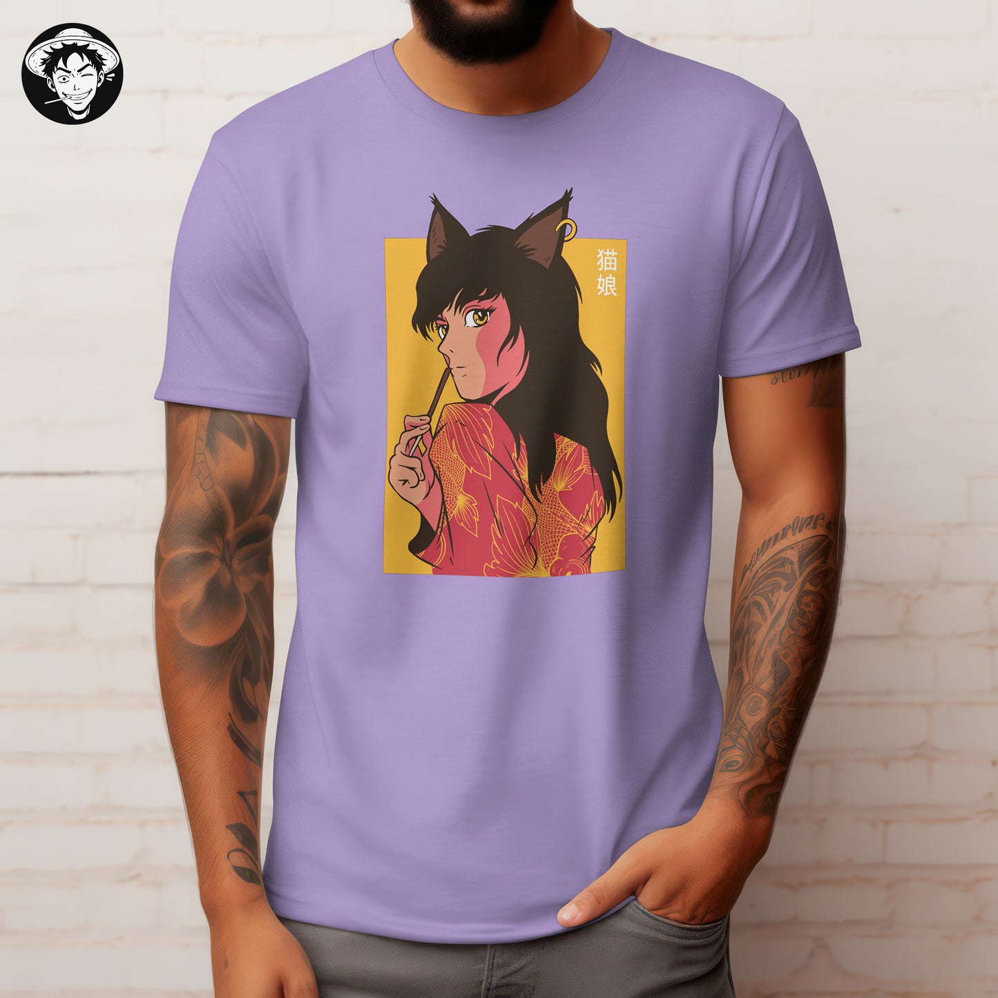 "Catgirl Pokki" Men's Regular Fit Tee
