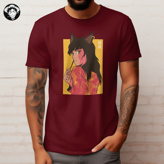 "Catgirl Pokki" Men's Regular Fit Tee