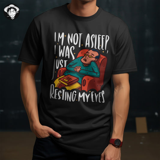 "Not Asleep" Men's Regular Fit Tee