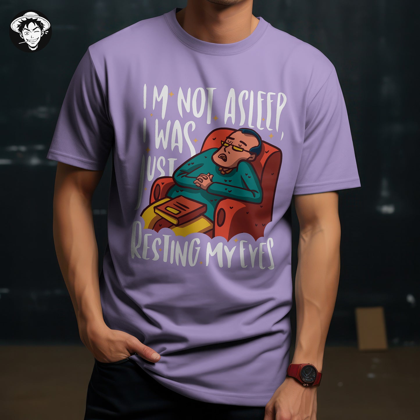 "Not Asleep" Men's Regular Fit Tee