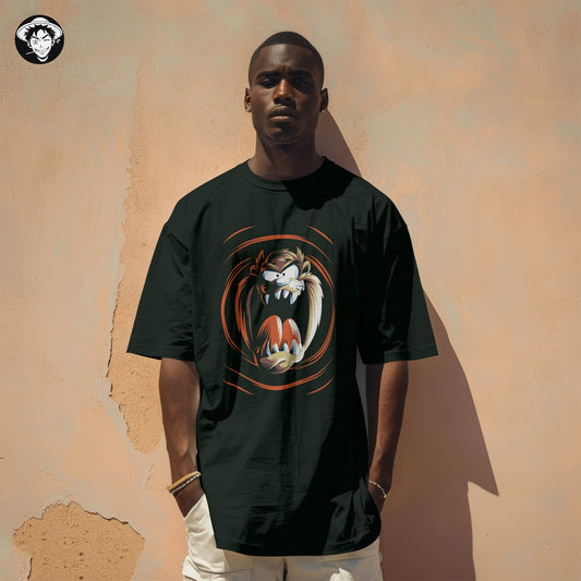 "Looney Tunes Devil" Men's Oversized Tee