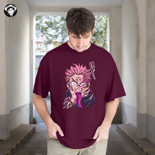 "Sukuna Laugh" Men's Oversized Tee