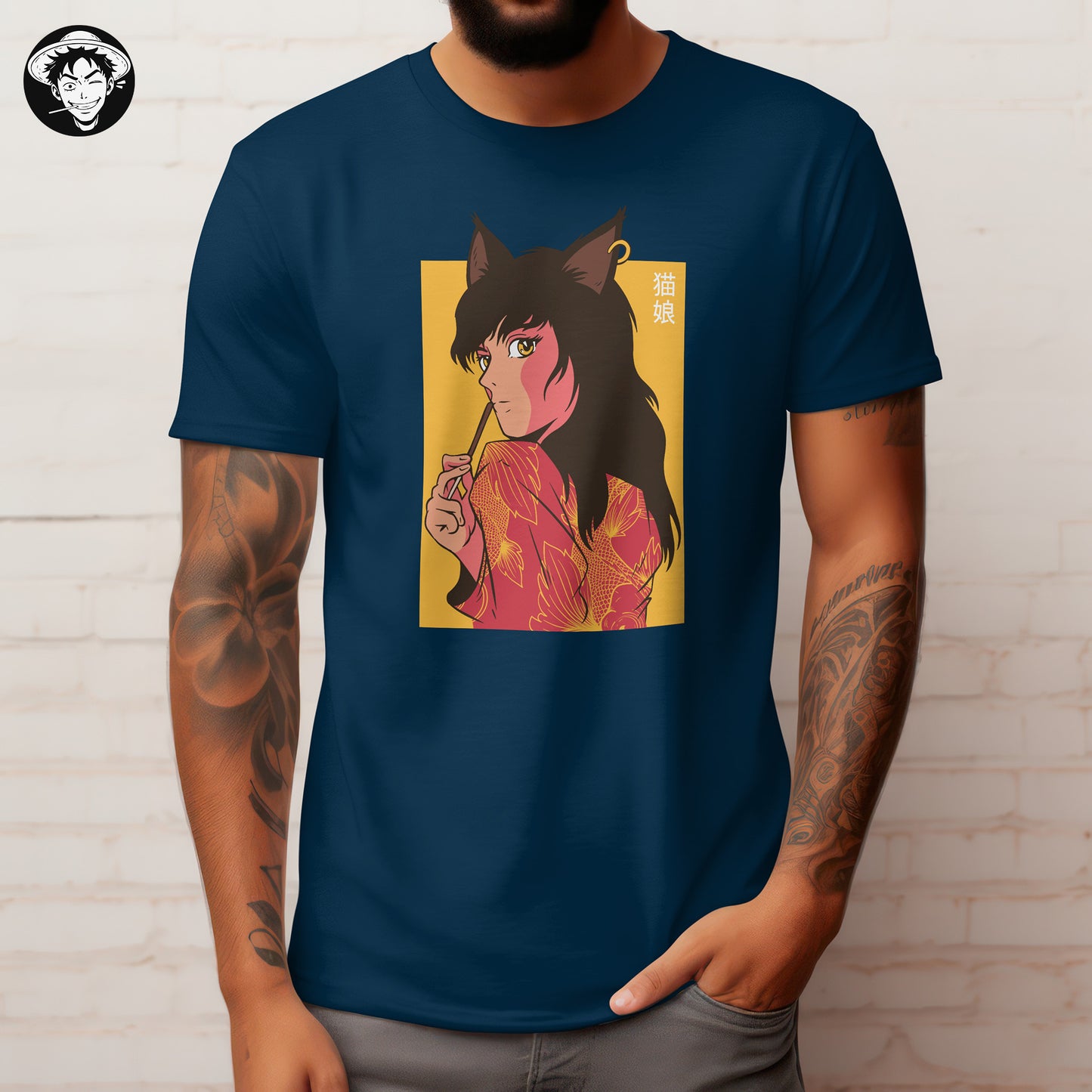 "Catgirl Pokki" Men's Regular Fit Tee