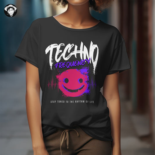 "Techno Frequency" Women's Regular Tee