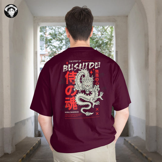 "Dragon Bushido" Men's Oversized Tee