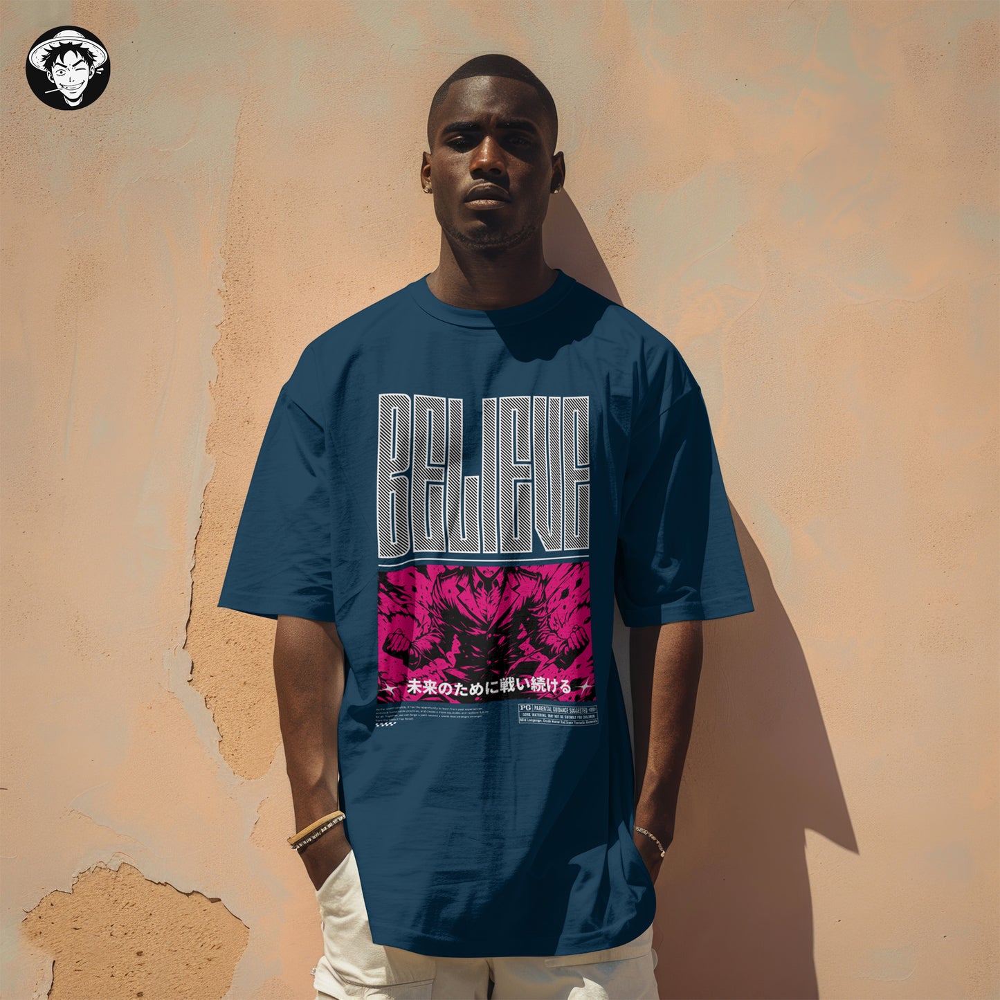 "Believe" Men's Oversized Tee