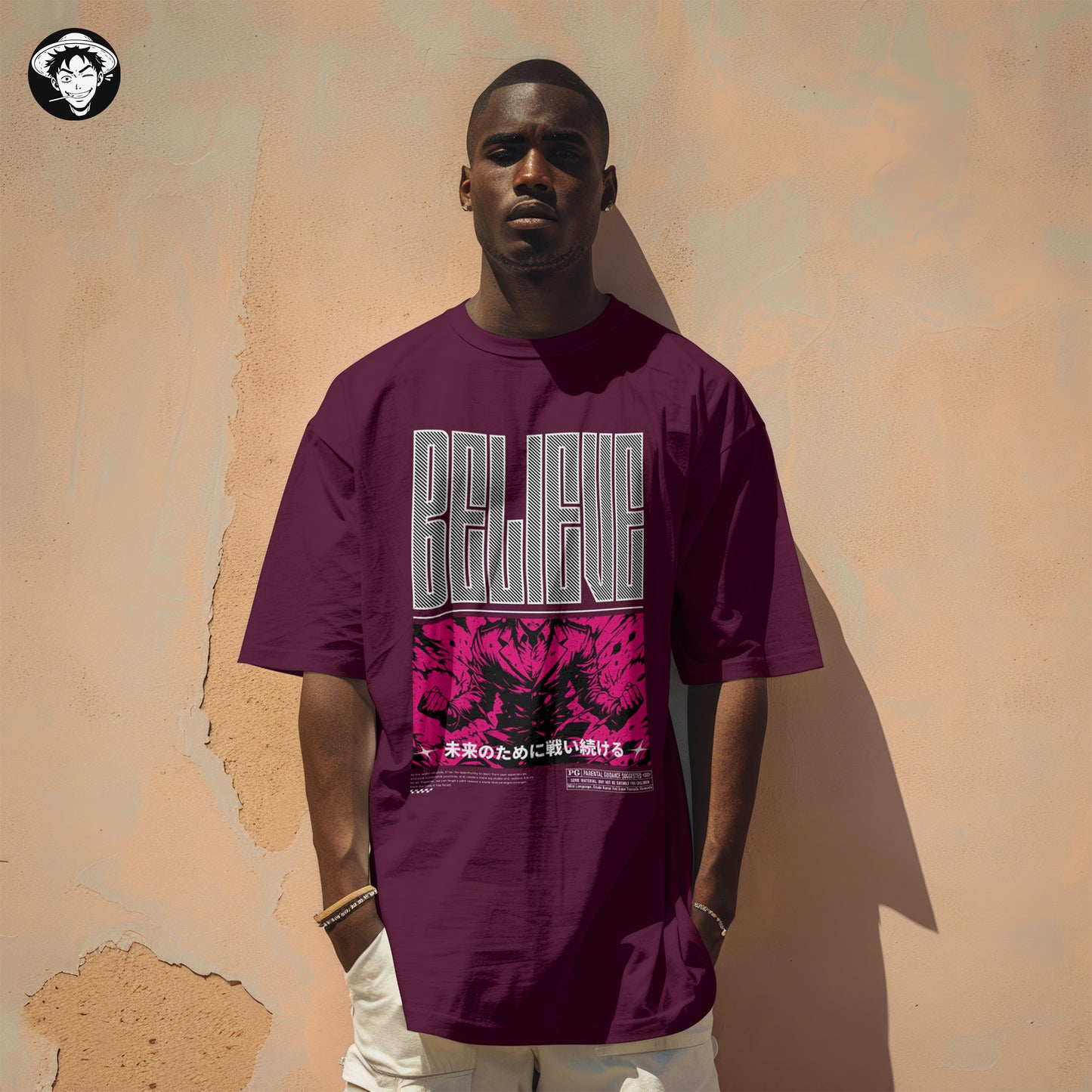 "Believe" Men's Oversized Tee