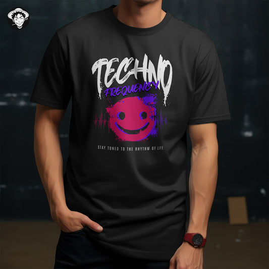 "Techno Frequency" Men's Regular Tee