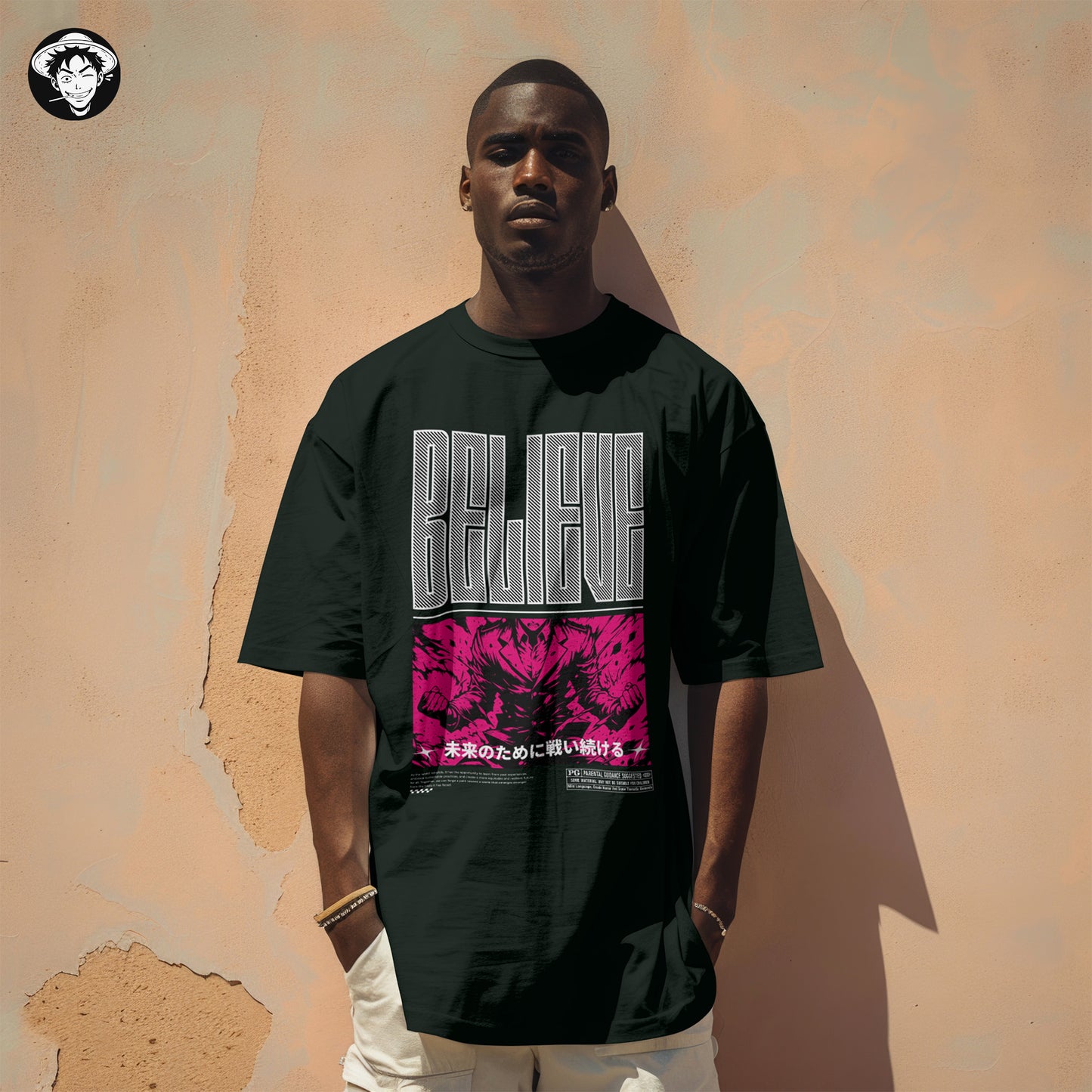 "Believe" Men's Oversized Tee