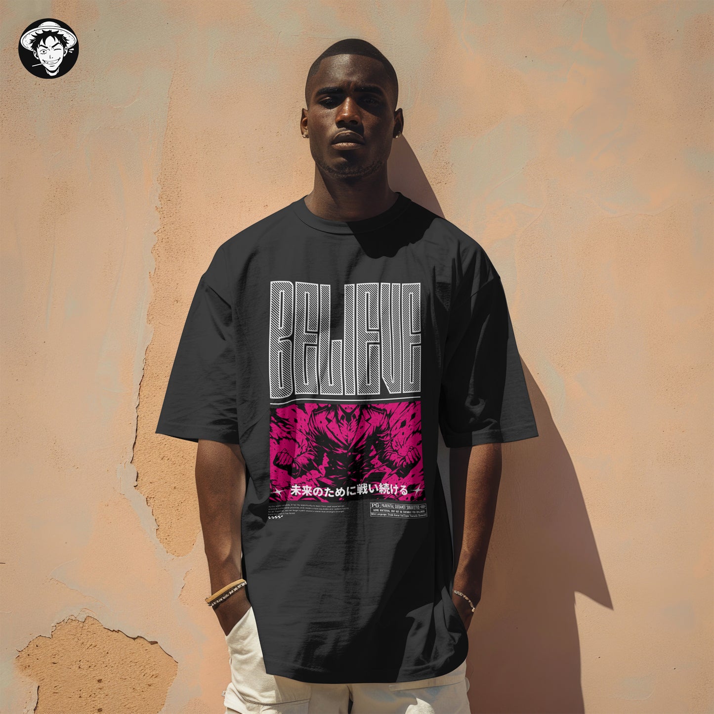 "Believe" Men's Oversized Tee