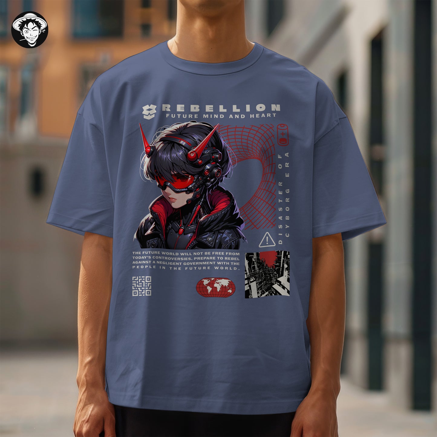 "Future Rebellion" Men's Oversized Tee
