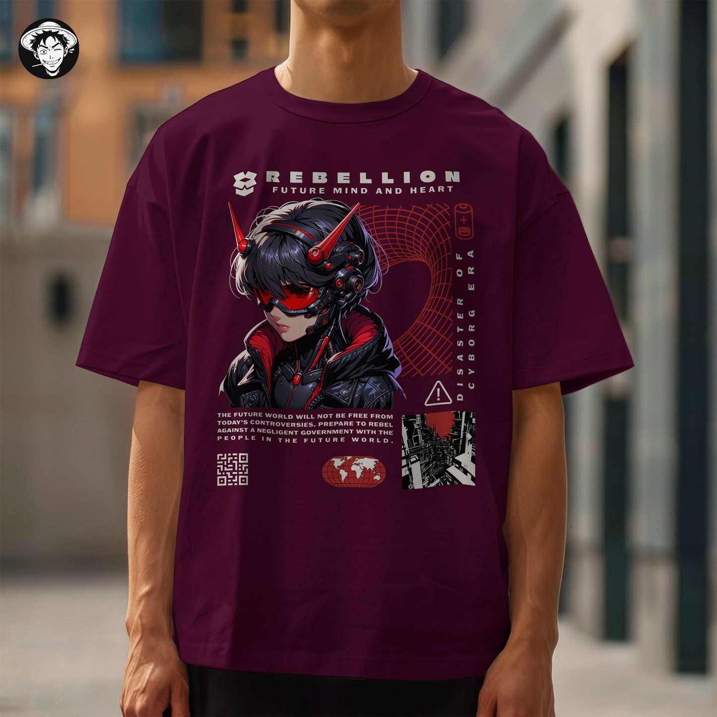 "Future Rebellion" Men's Oversized Tee