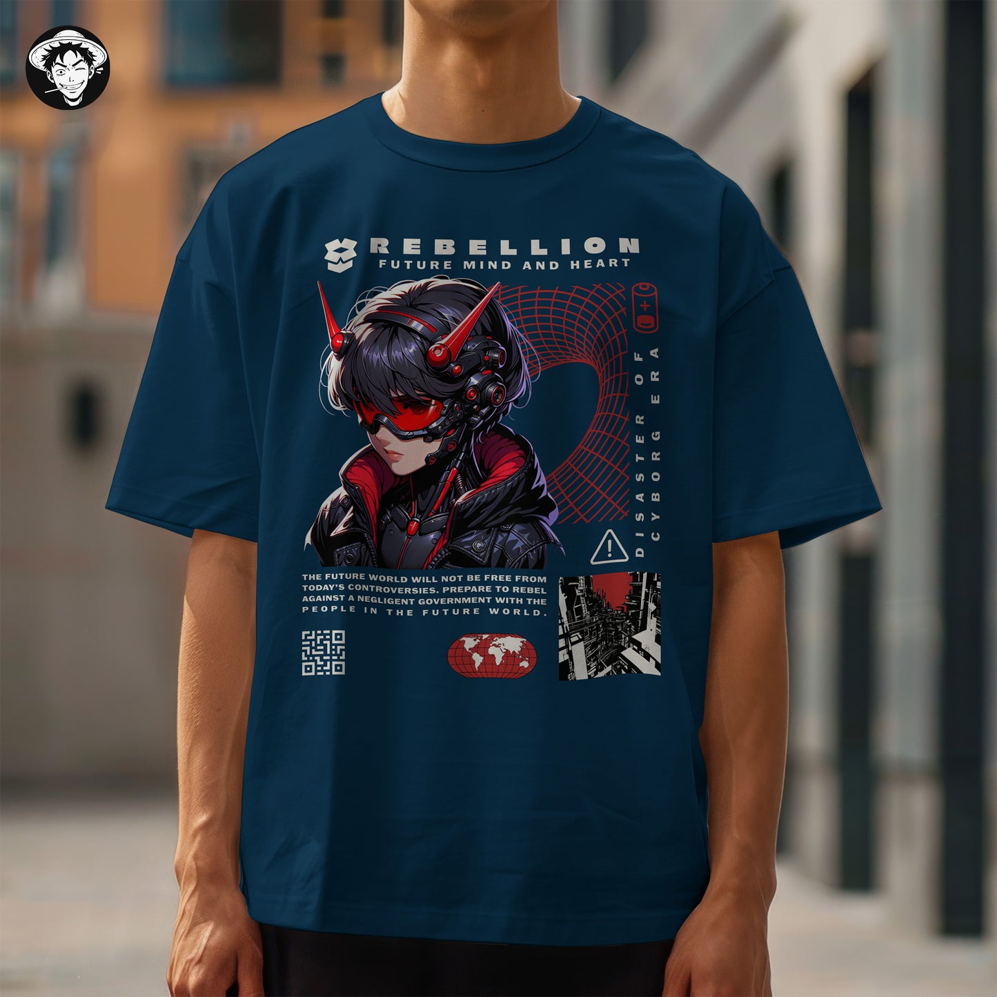 "Future Rebellion" Men's Oversized Tee