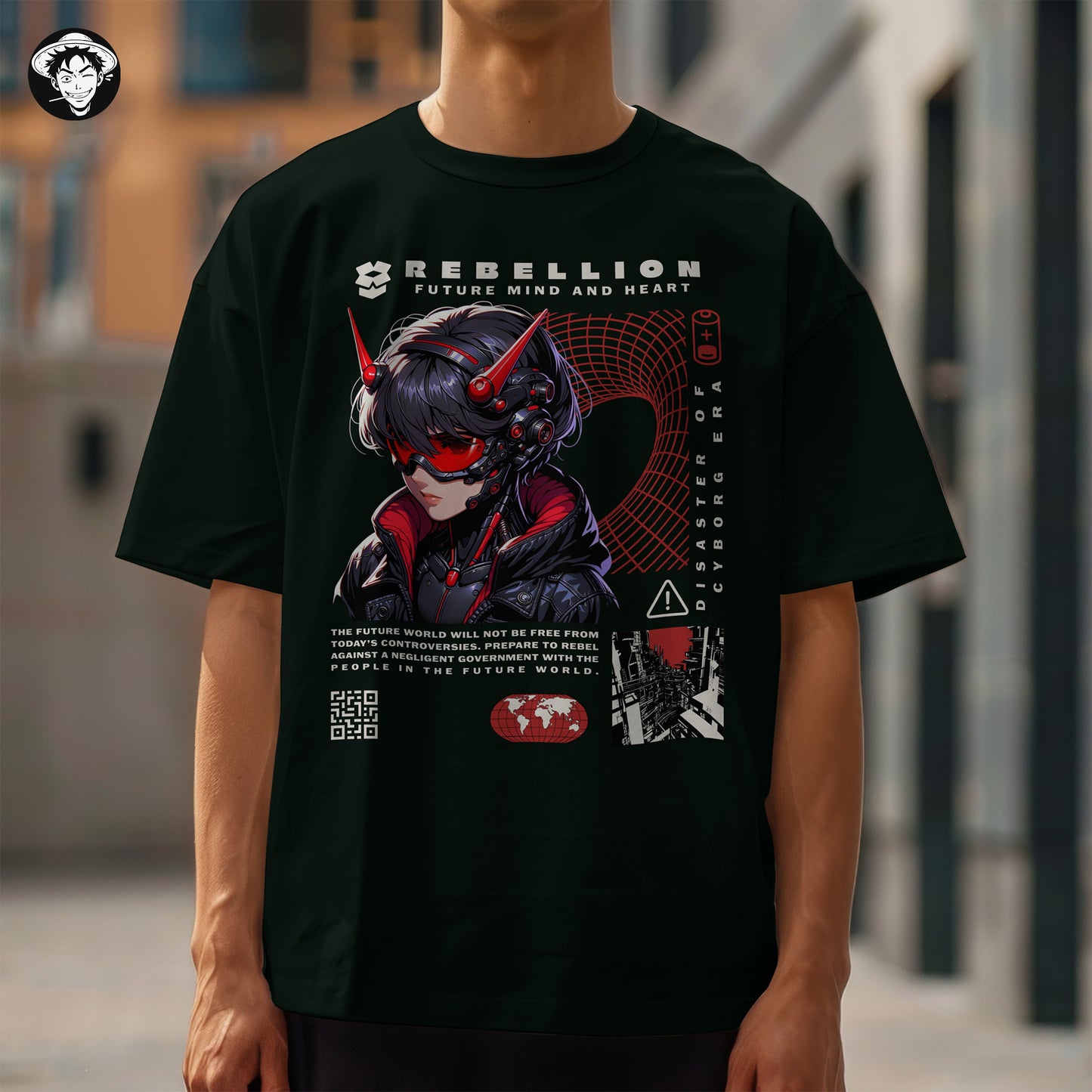 "Future Rebellion" Men's Oversized Tee