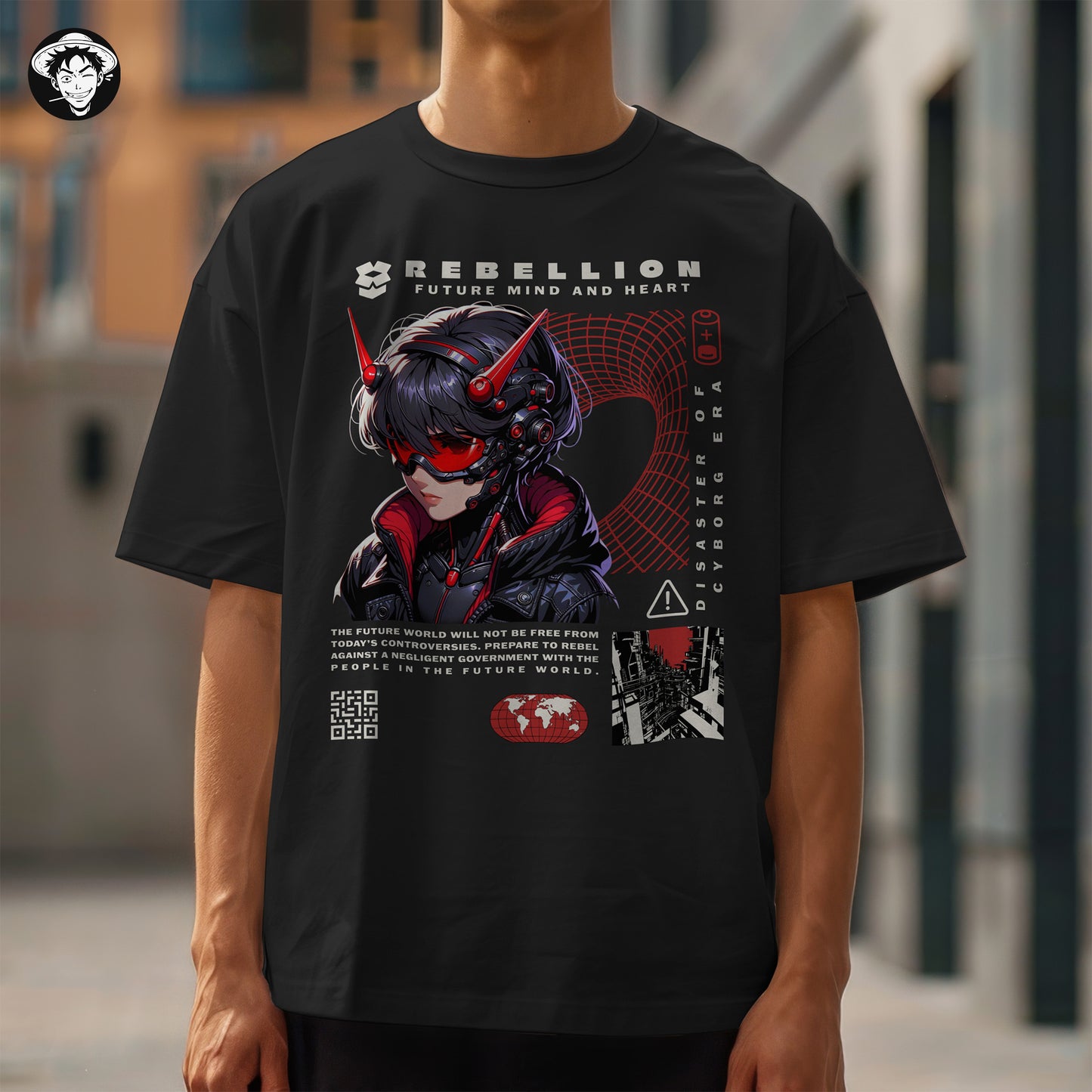 "Future Rebellion" Men's Oversized Tee