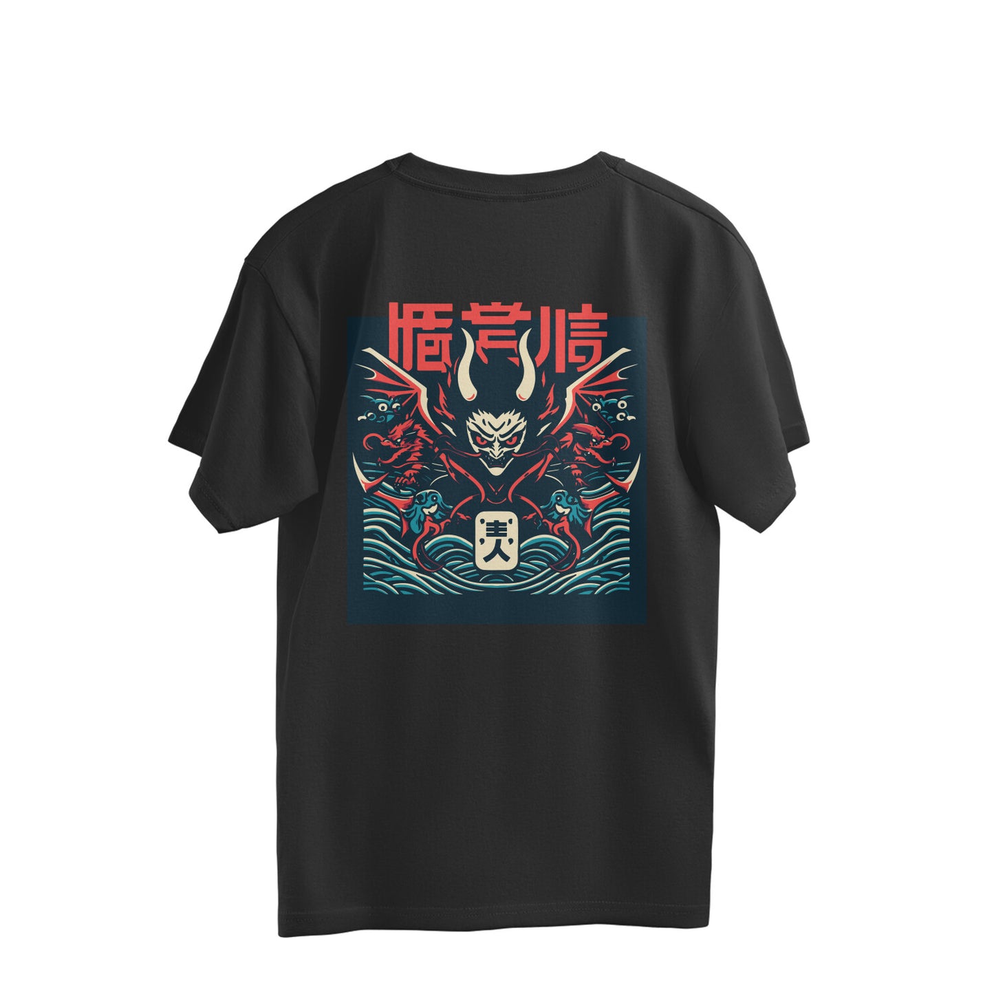 "Akai Oni" Men's Oversized Tee