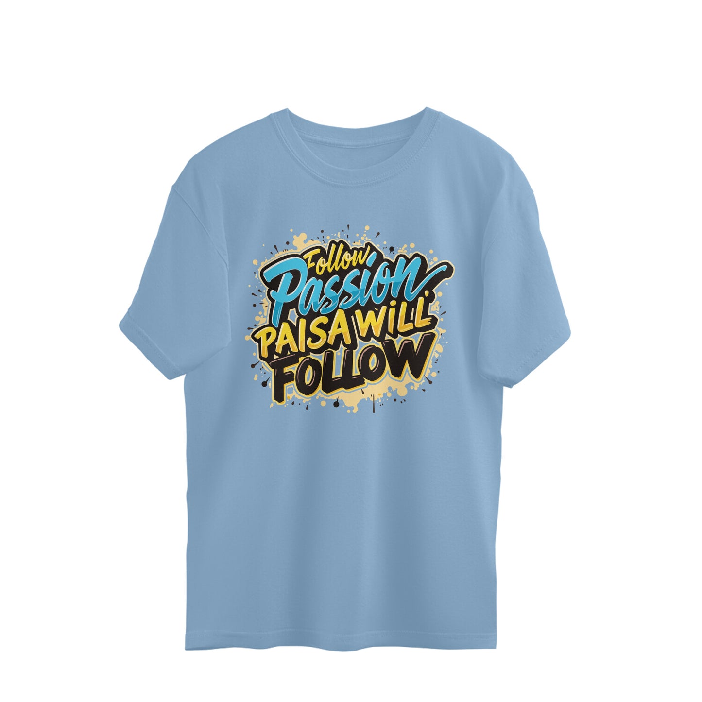 "Follow Your Passion" Men's Oversized Tee