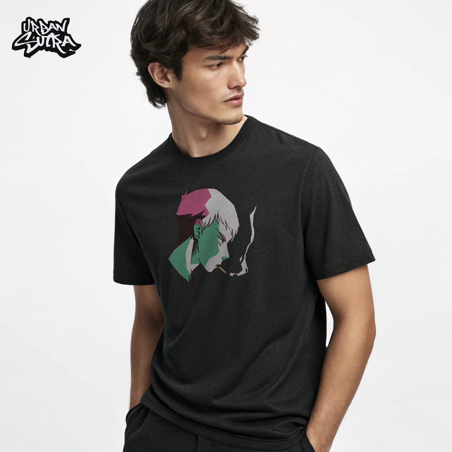 "Cyberpunk Smoker" Men's Regular Fit Tee
