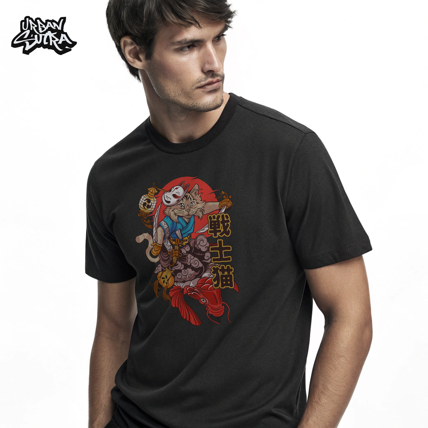 "Cat Fish Mural" Men's Regular Fit Tee