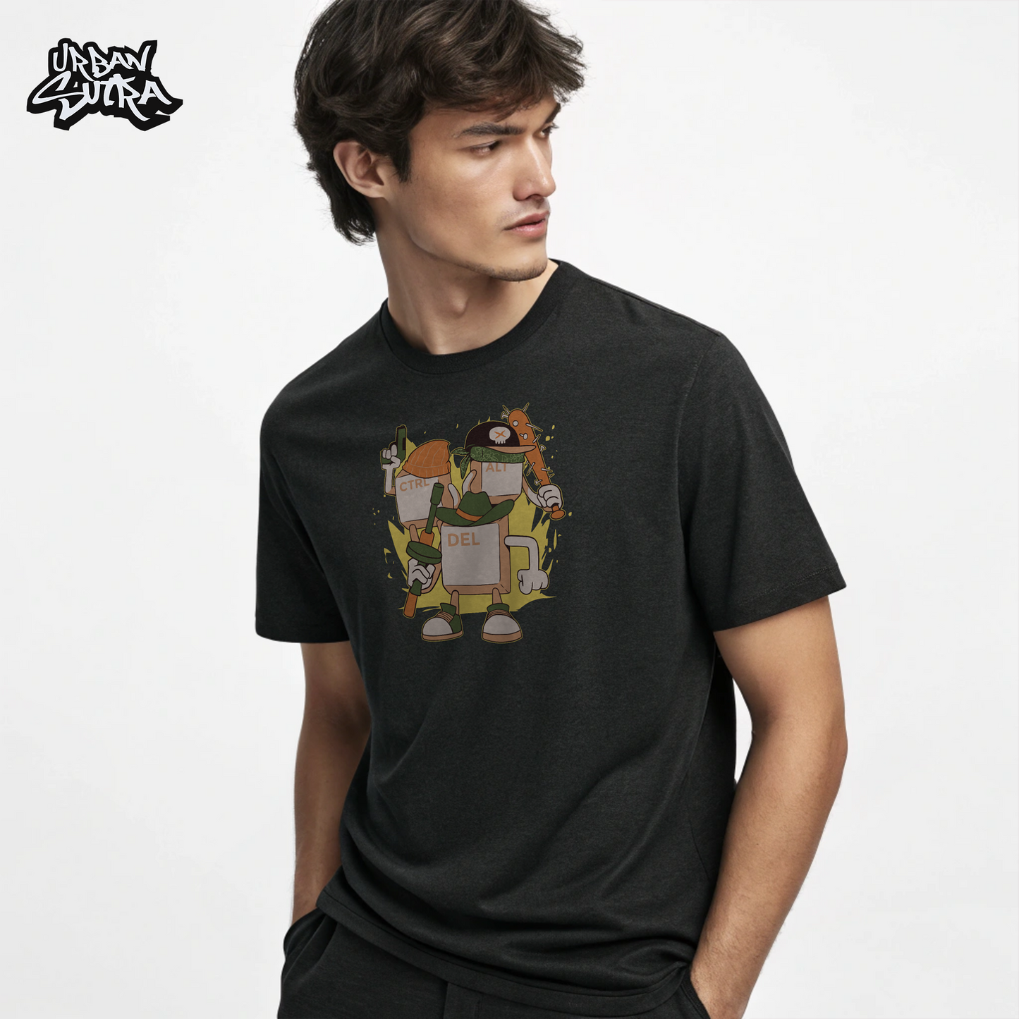 "Control Alt Delete" Men's Regular Fit Tee