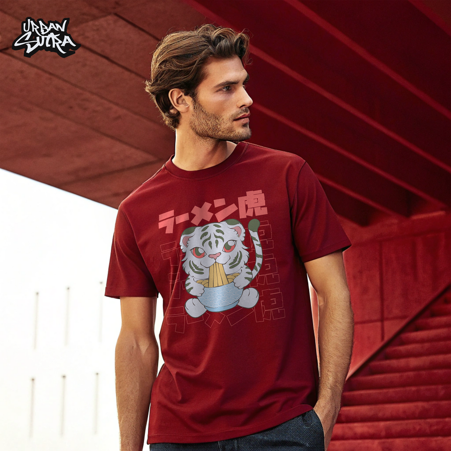 "Kawaii Tiger" Men's Regular Fit Tee