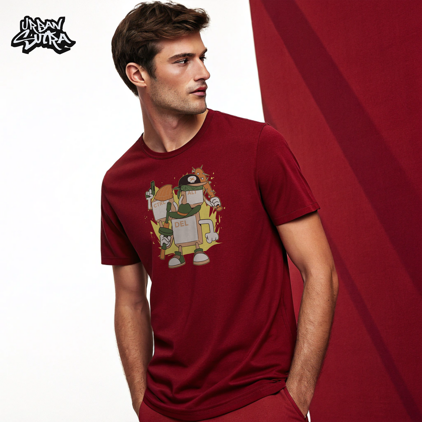 "Control Alt Delete" Men's Regular Fit Tee
