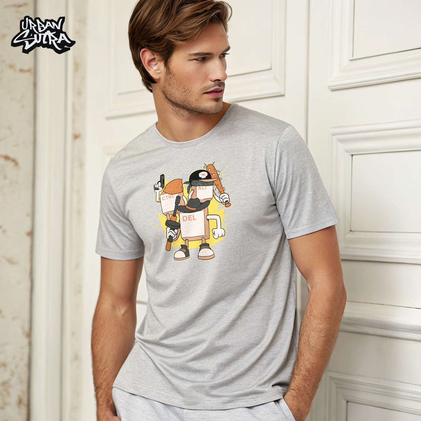 "Control Alt Delete" Men's Regular Fit Tee