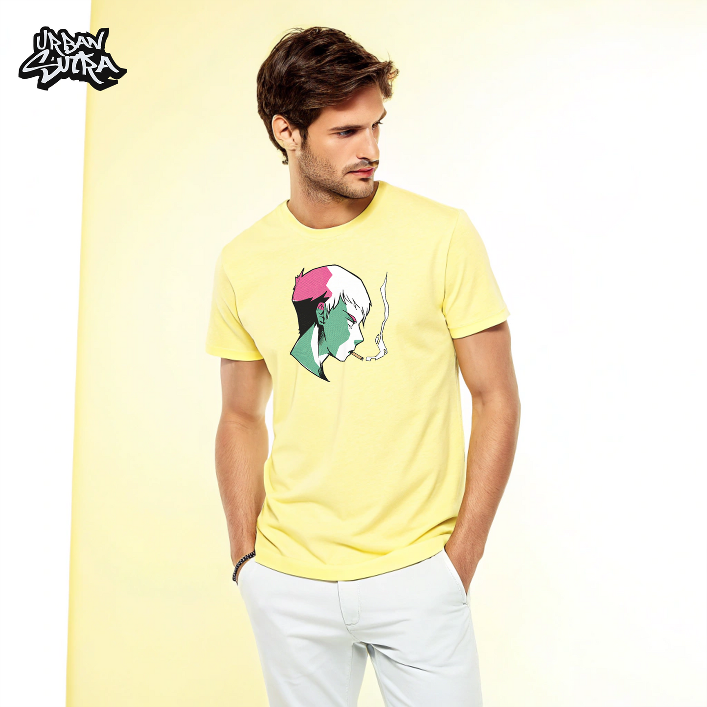 "Cyberpunk Smoker" Men's Regular Fit Tee