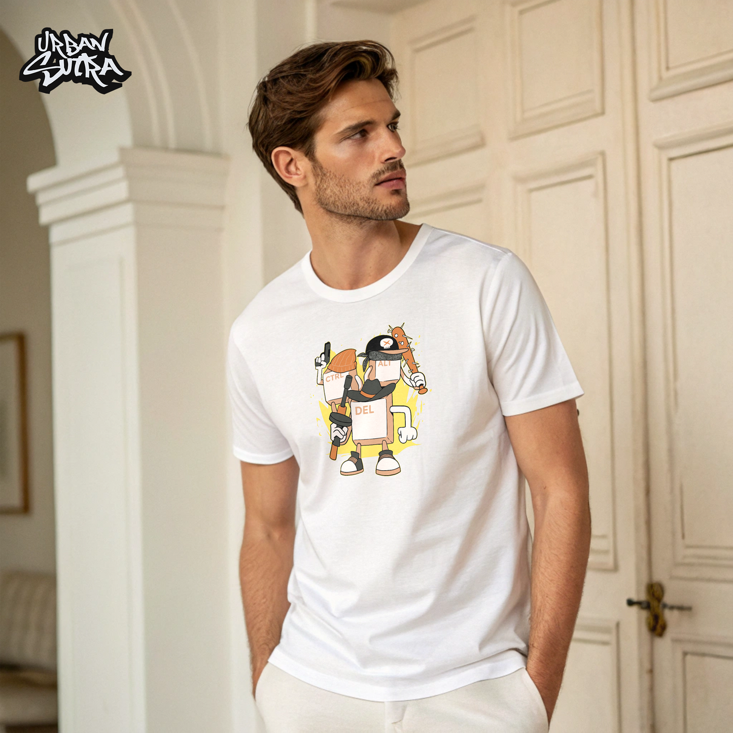 "Control Alt Delete" Men's Regular Fit Tee