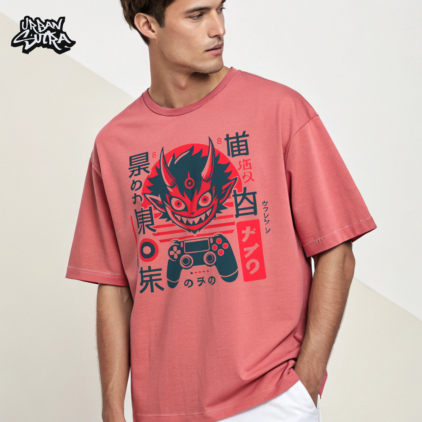 "Gaming Demon" Men's Oversized Tee