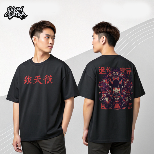 "Demon Oiran" Men's Oversized Tee