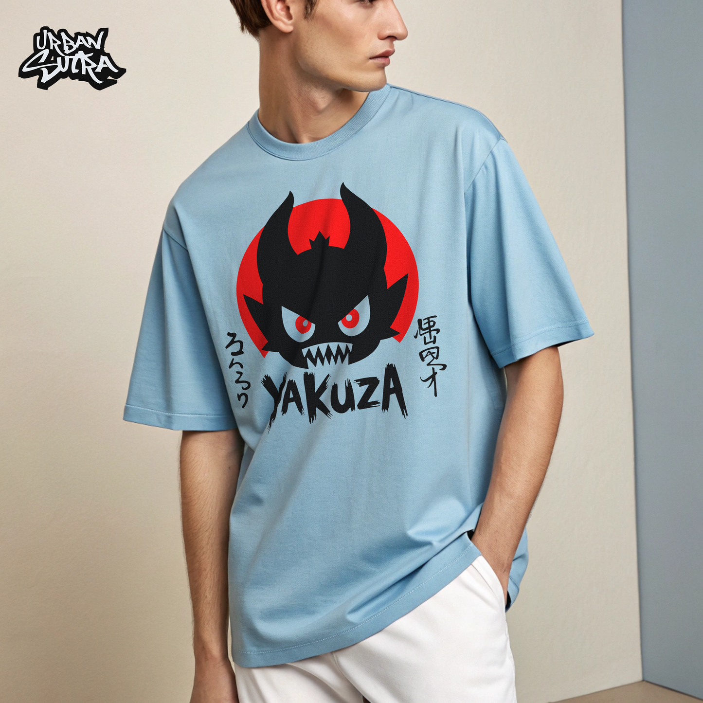 "Yakuza Monster" Men's Oversized Tee