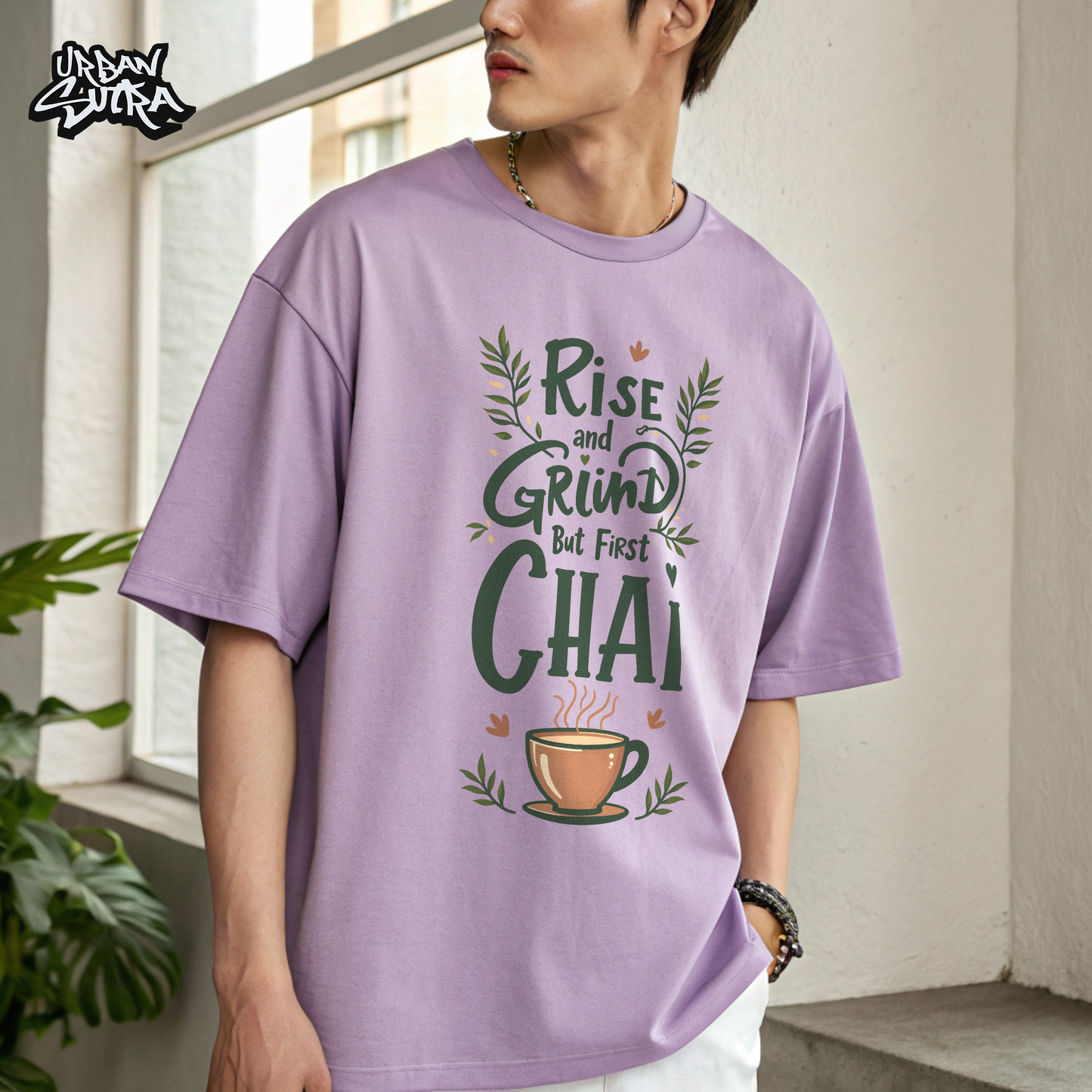 "Chai Love" Men's Oversized Tee