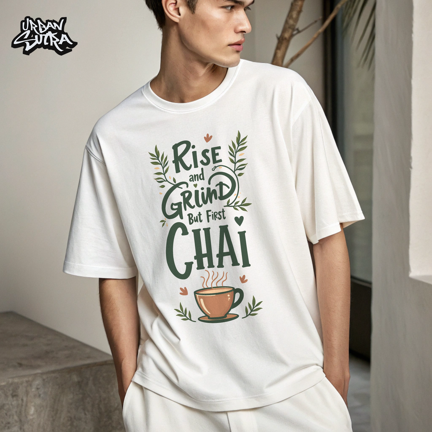 "Chai Love" Men's Oversized Tee