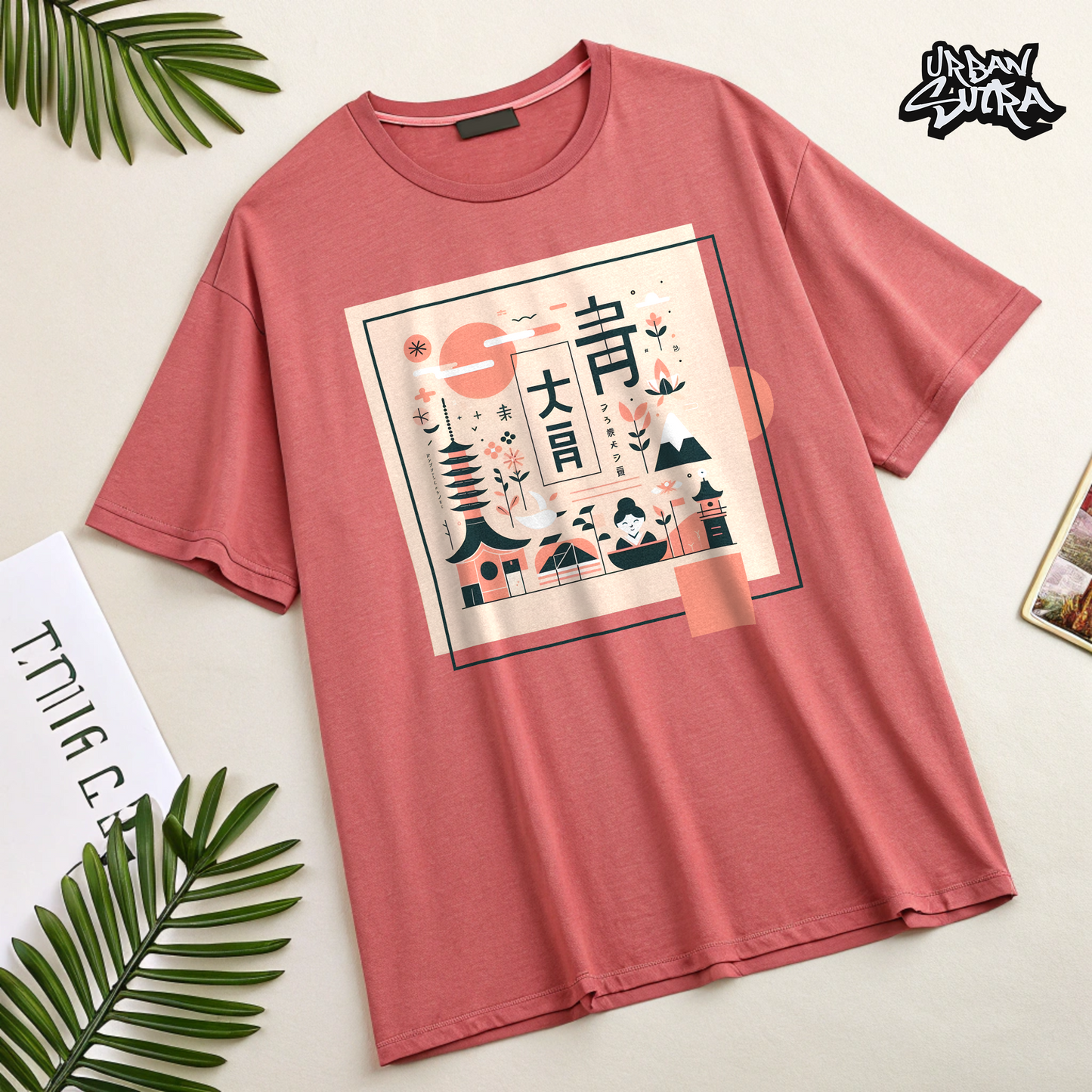 "Japanese Minimalist" Men's Oversized Tee