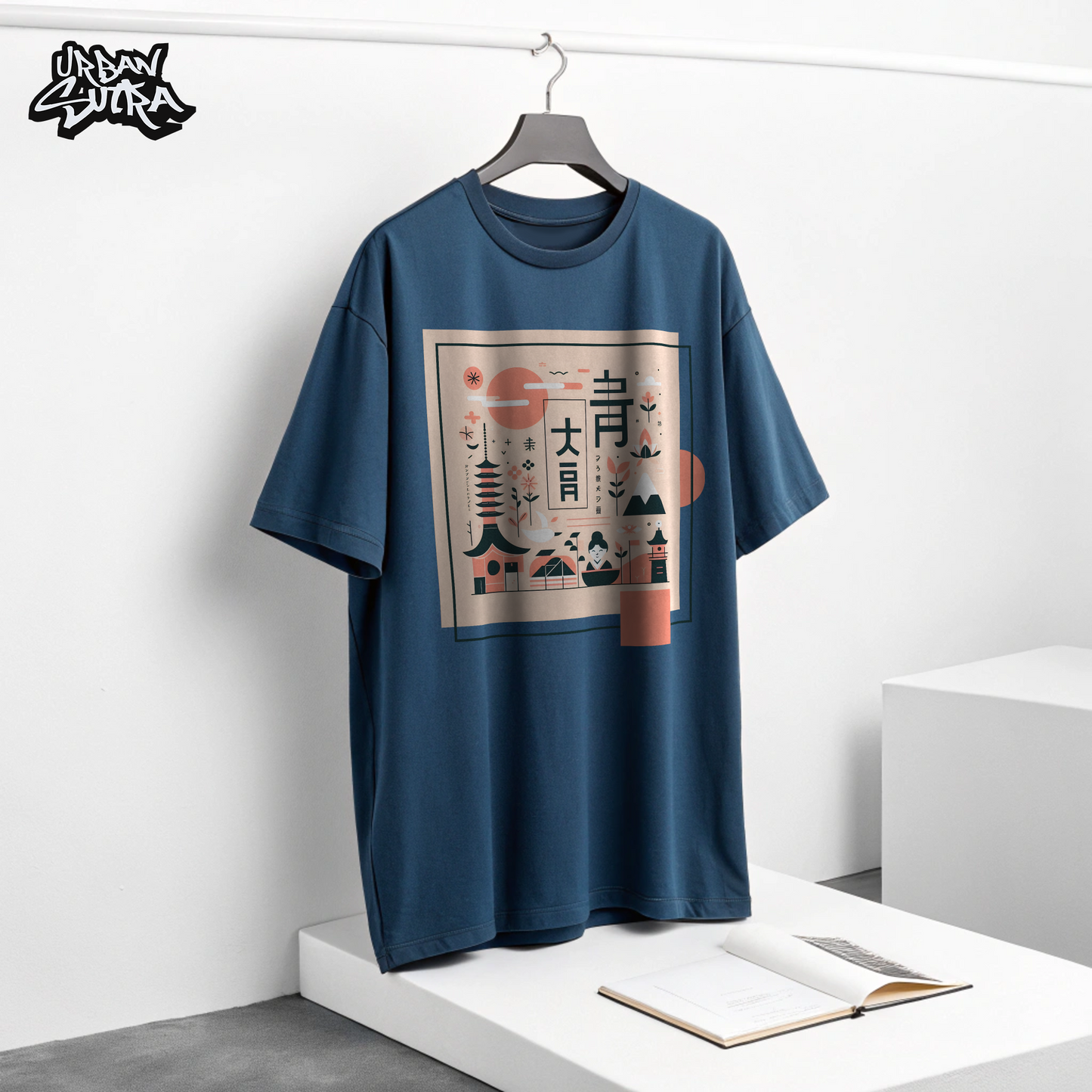 "Japanese Minimalist" Men's Oversized Tee