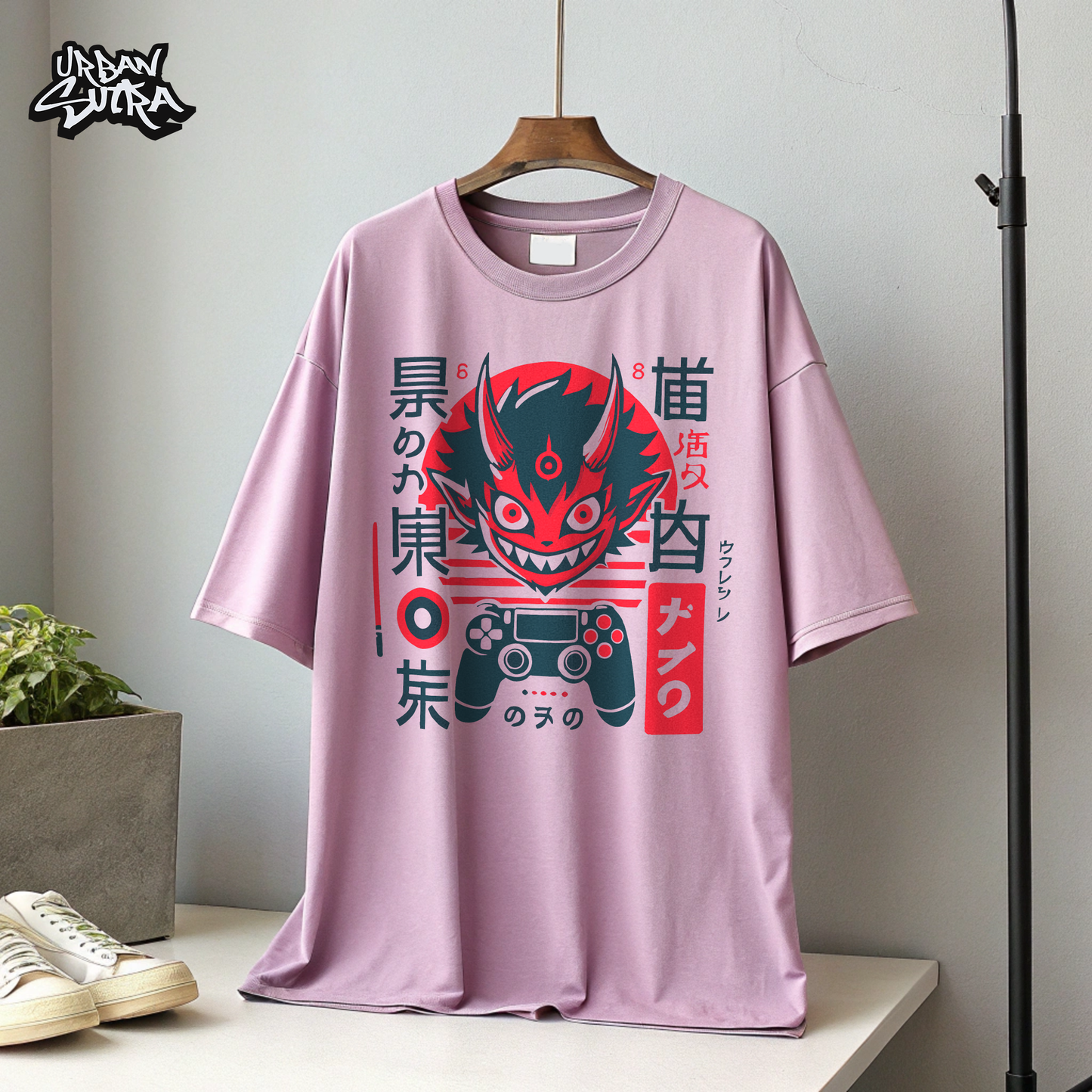"Gaming Demon" Men's Oversized Tee