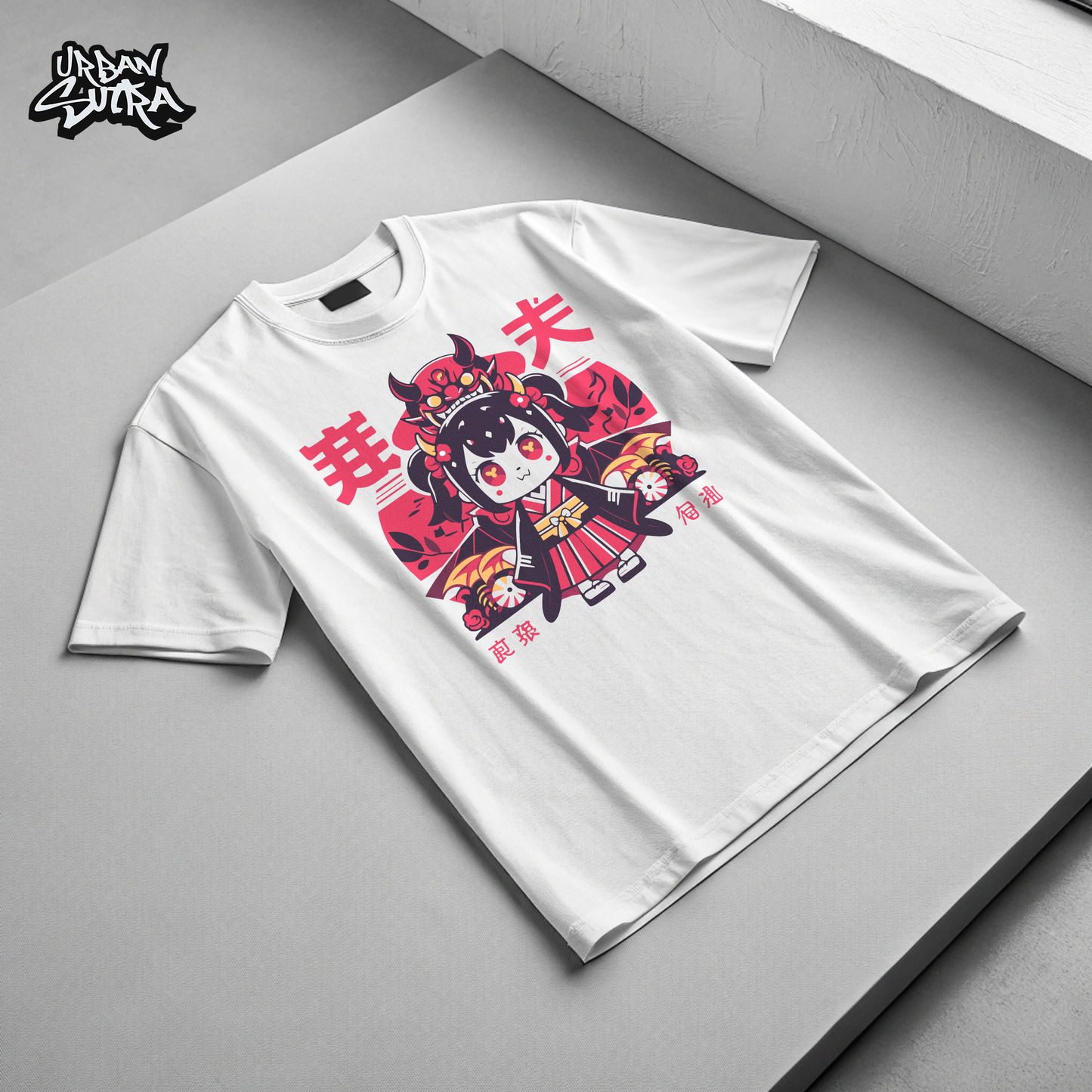 "Oni Chibi" Men's Oversized Tee