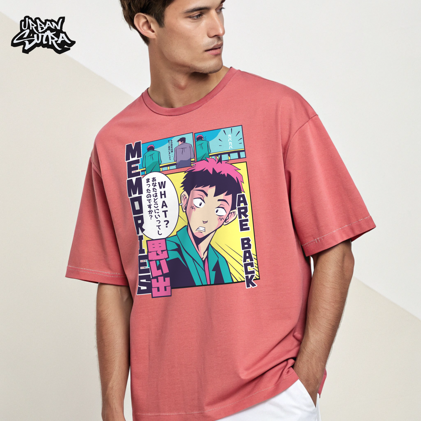 "Memories Return" Men's Oversized Tee
