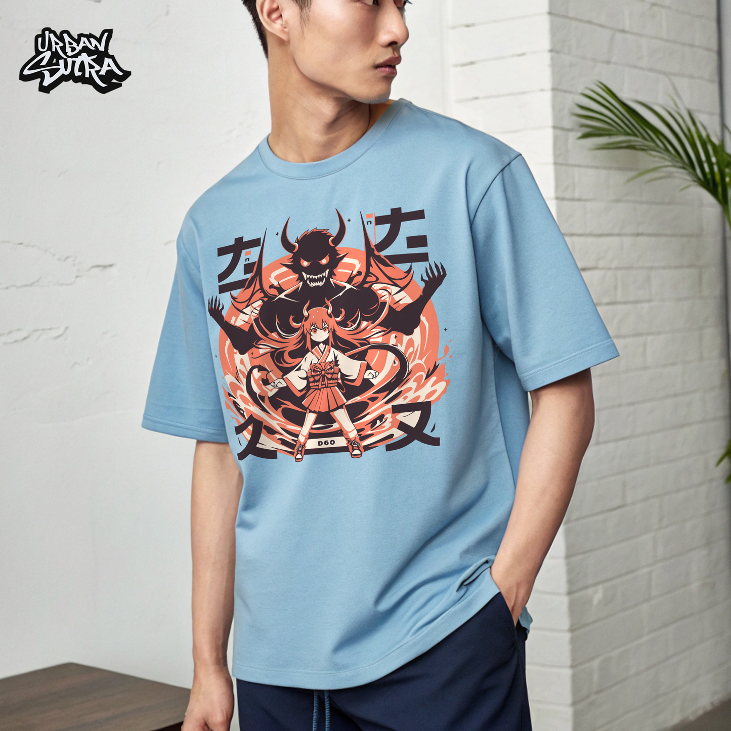 "Shojo Exorcist" Men's Oversized Tee