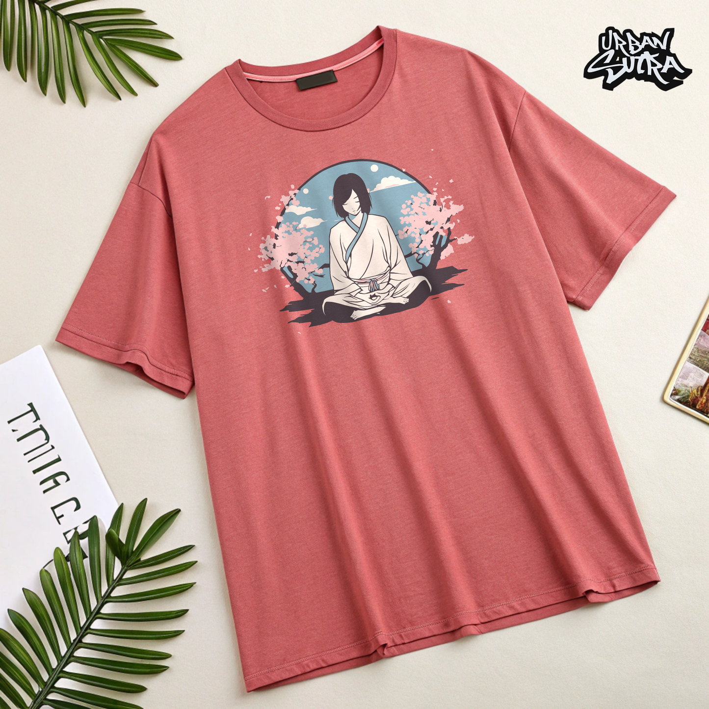 "Silent Meditation" Men's Oversized Tee