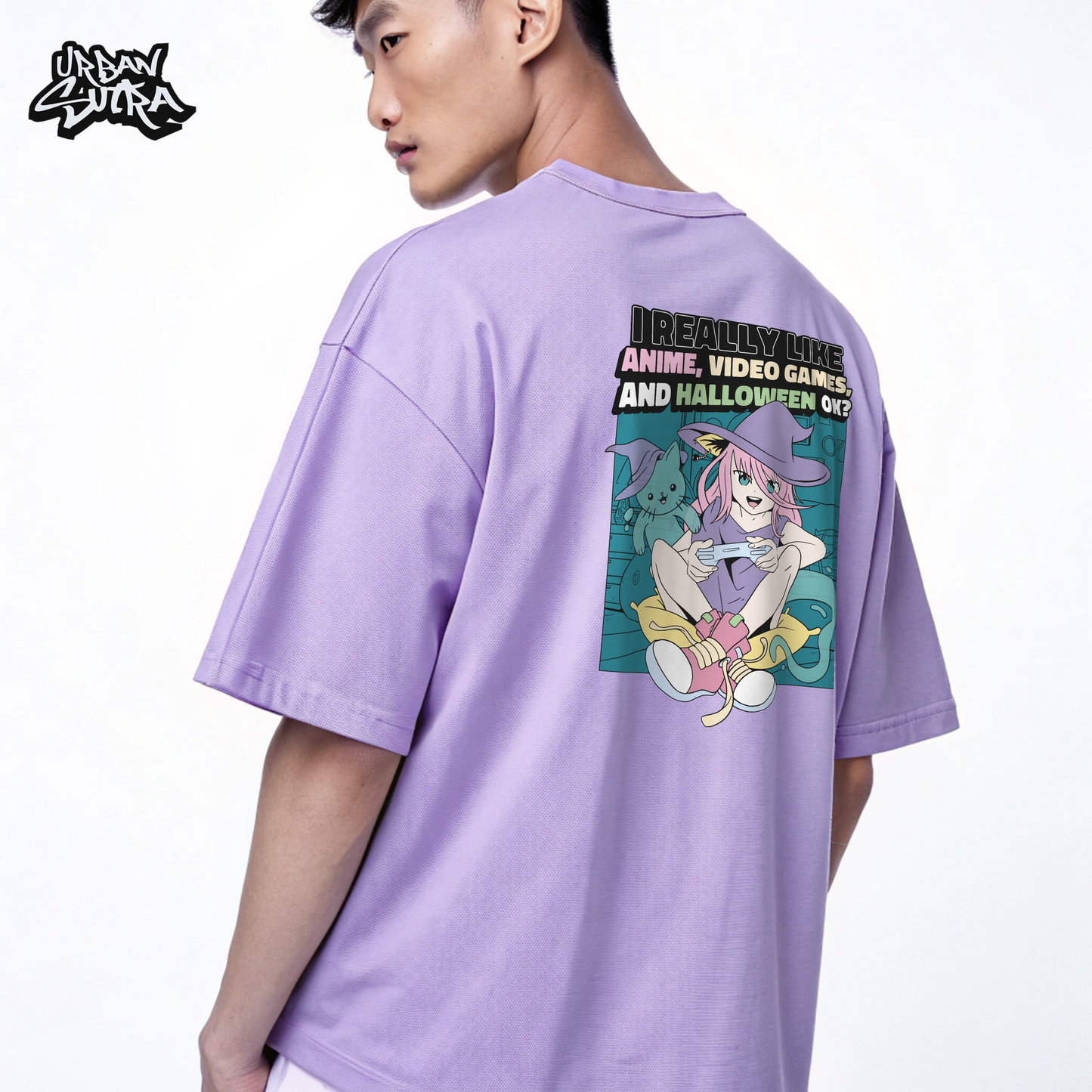 "Anime, Games & Halloween" Men's Oversized Tee